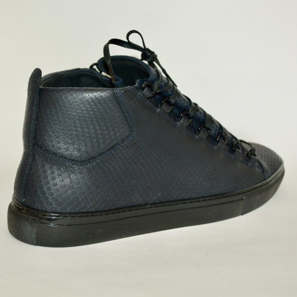 NEW BALENCIAGA HITOP PYTHON LEATHER SNEAKERS US 6 EU 39 MENS - Picture 3 of 9